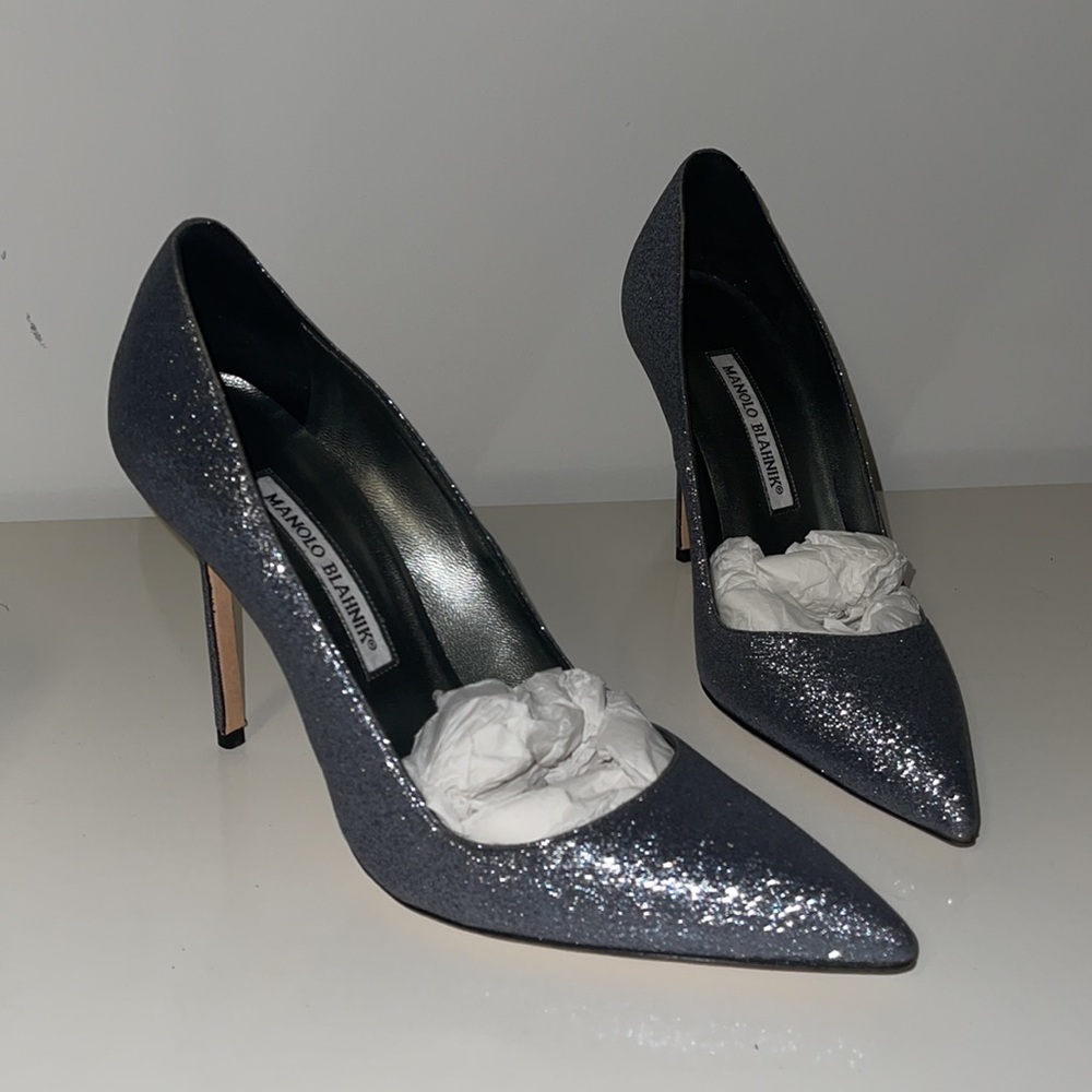 Manolo Blahnik BB Pumps 37.5 Anthracite